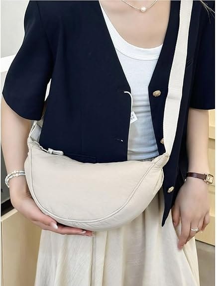 Beige Trendy Shoulder Bag - EIRA