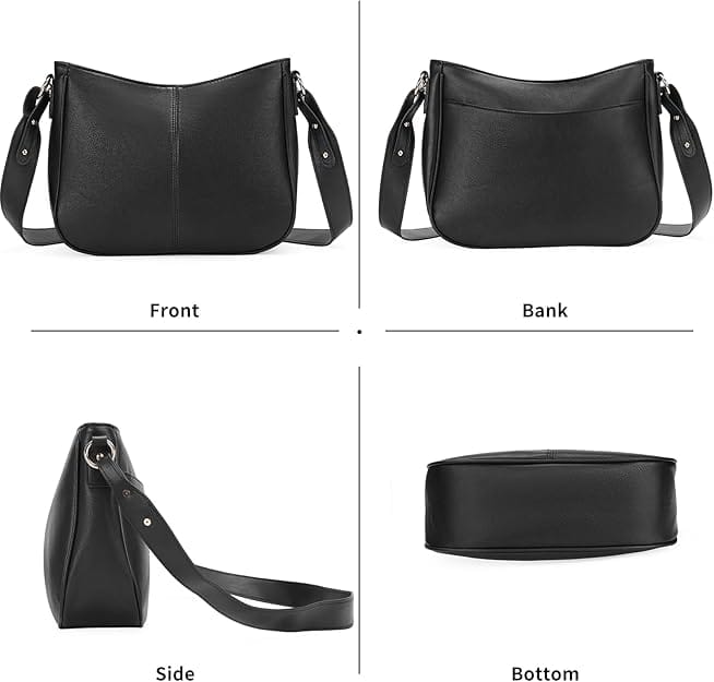 Black Trendy Shoulder Bag - TAYA