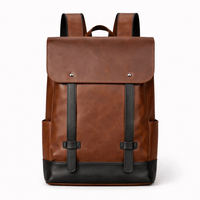 Brown Leather Backpack - PABLO