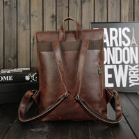 Brown Leather Backpack - PABLO