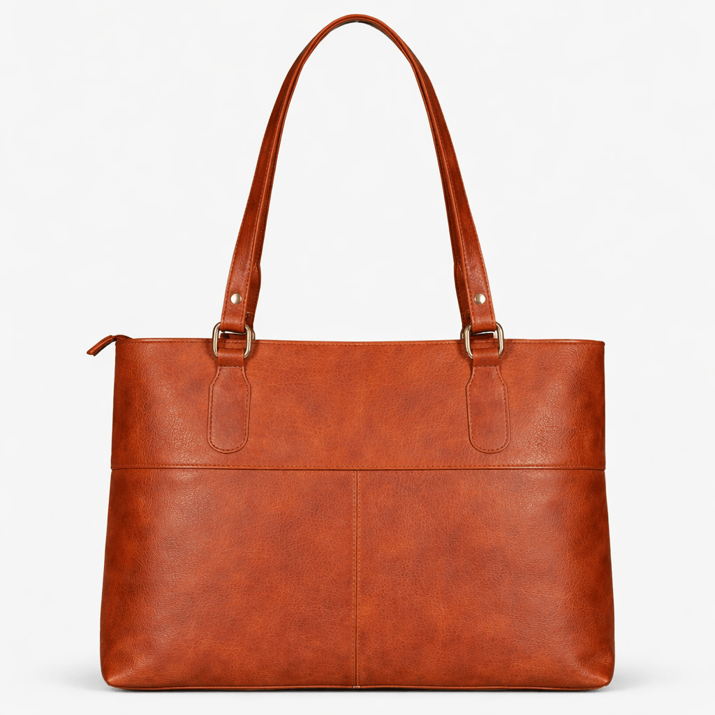 Brown Leather Handbag - LOLA