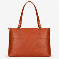 Brown Leather Handbag - LOLA