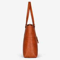 Brown Leather Handbag - LOLA