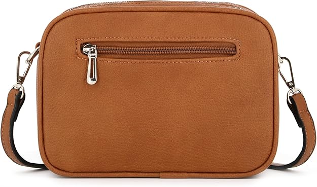 Camel Leather Handbag - LUNA