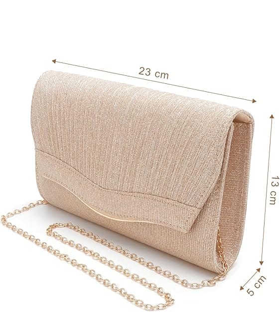 Golden Handbag Clutch - RINA