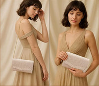 Golden Handbag Clutch - RINA