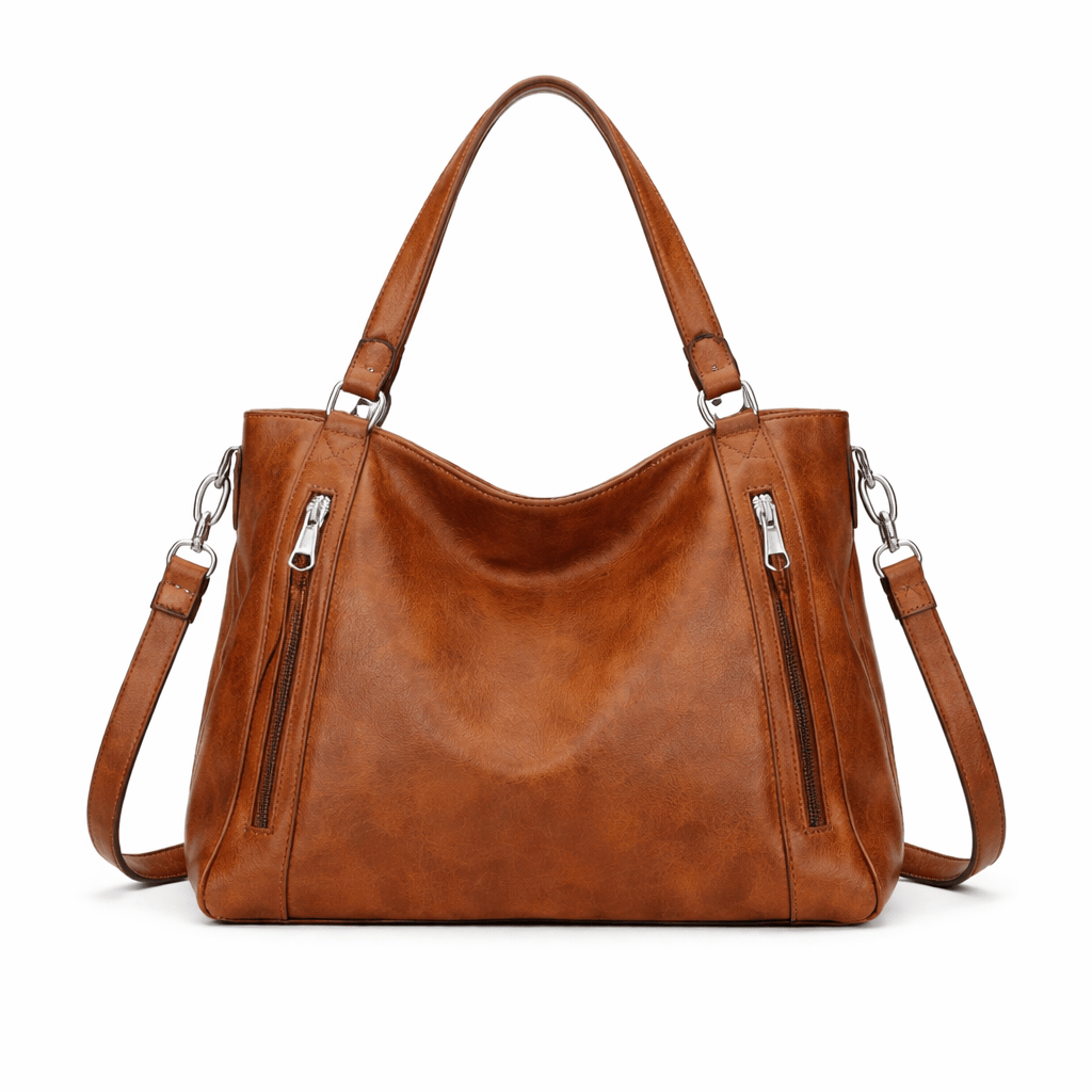 Large Brown Handbag - LEVA