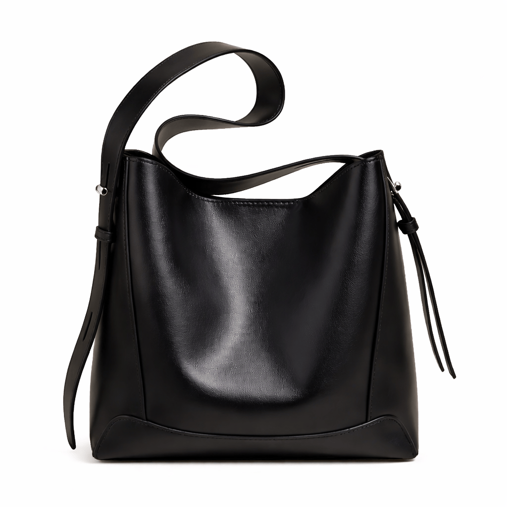 Large Format Leather Shoulder Bag - DINA