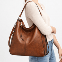 Large Shoulder Bag for Women in Faux Leather - AXEL