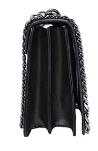 Leather Chain Shoulder Bag - KIRA