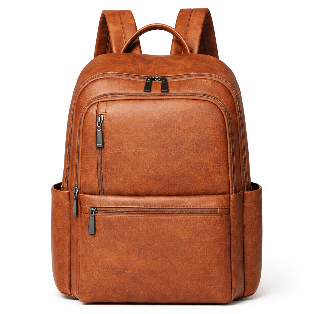 Leather Computer Backpack - GEVA