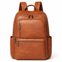 Leather Computer Backpack - GEVA
