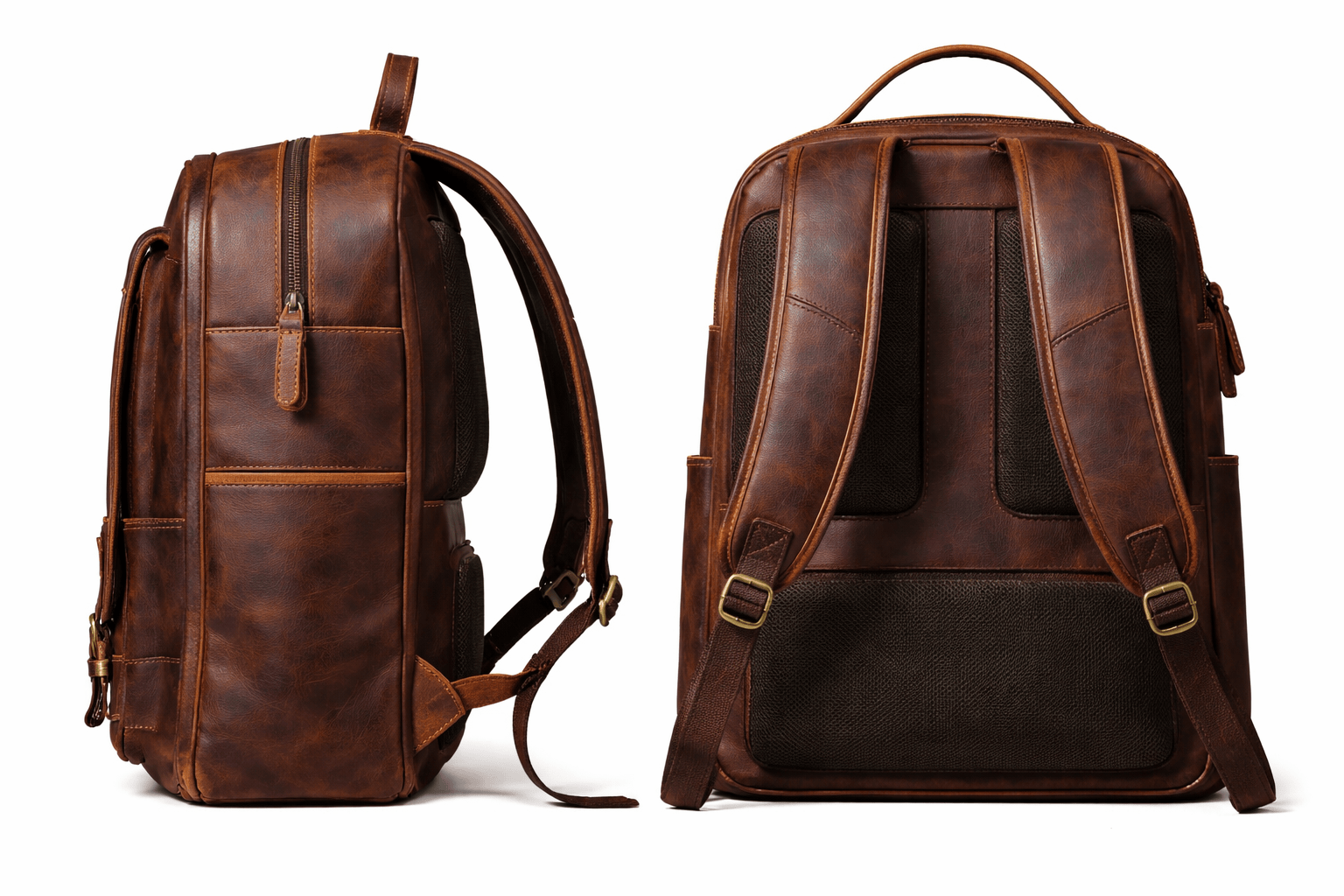 Leather Computer Bag - BOBB