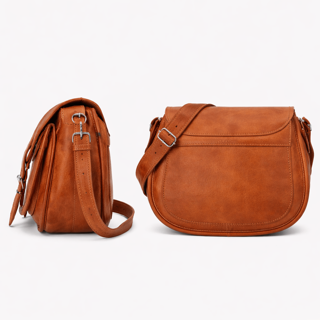 Leather Shoulder Handbag - ELMA