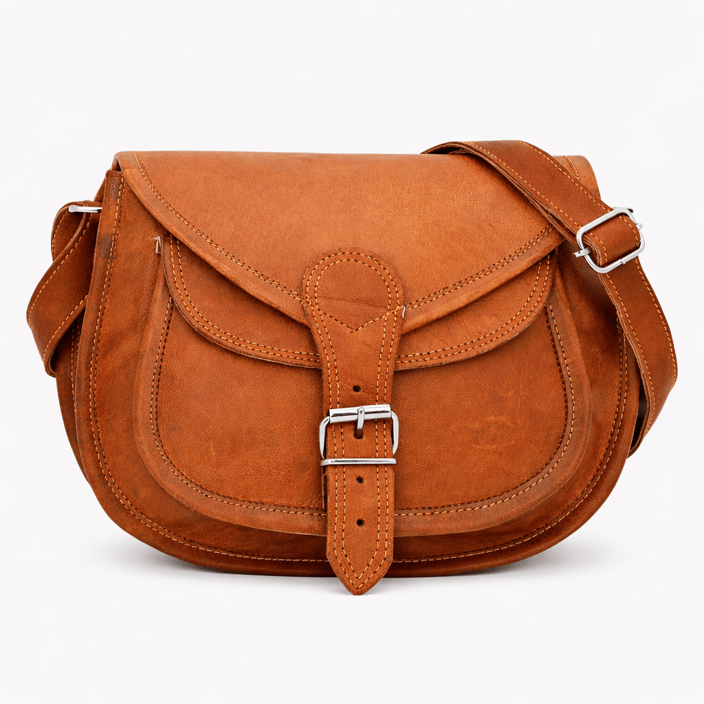 Leather Shoulder Handbag - ELMA