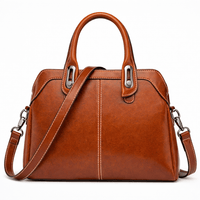 Leather Shoulder Handbag - THEO