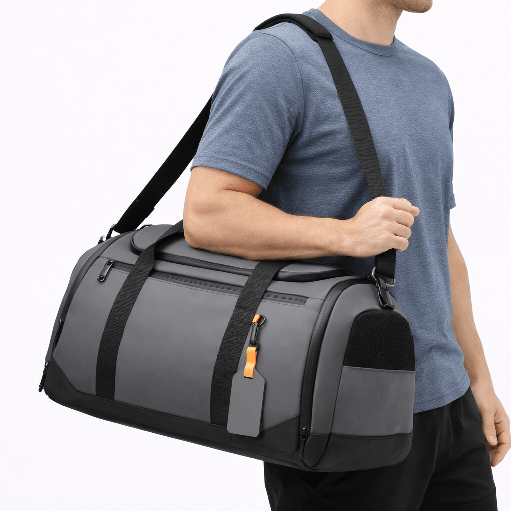 Men's Gray Sports Bag - FRED
