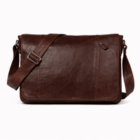 Men's Leather Shoulder Bag - LOIS