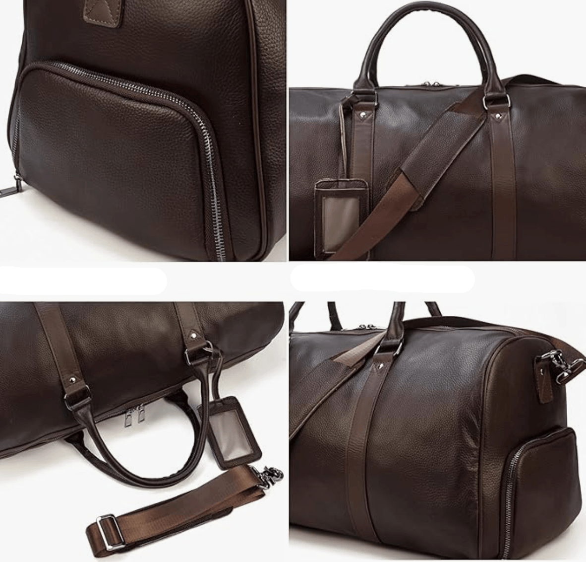 Men's Leather Travel Bag - DANI