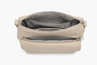 Beige Leather Shoulder Bag - GIANA