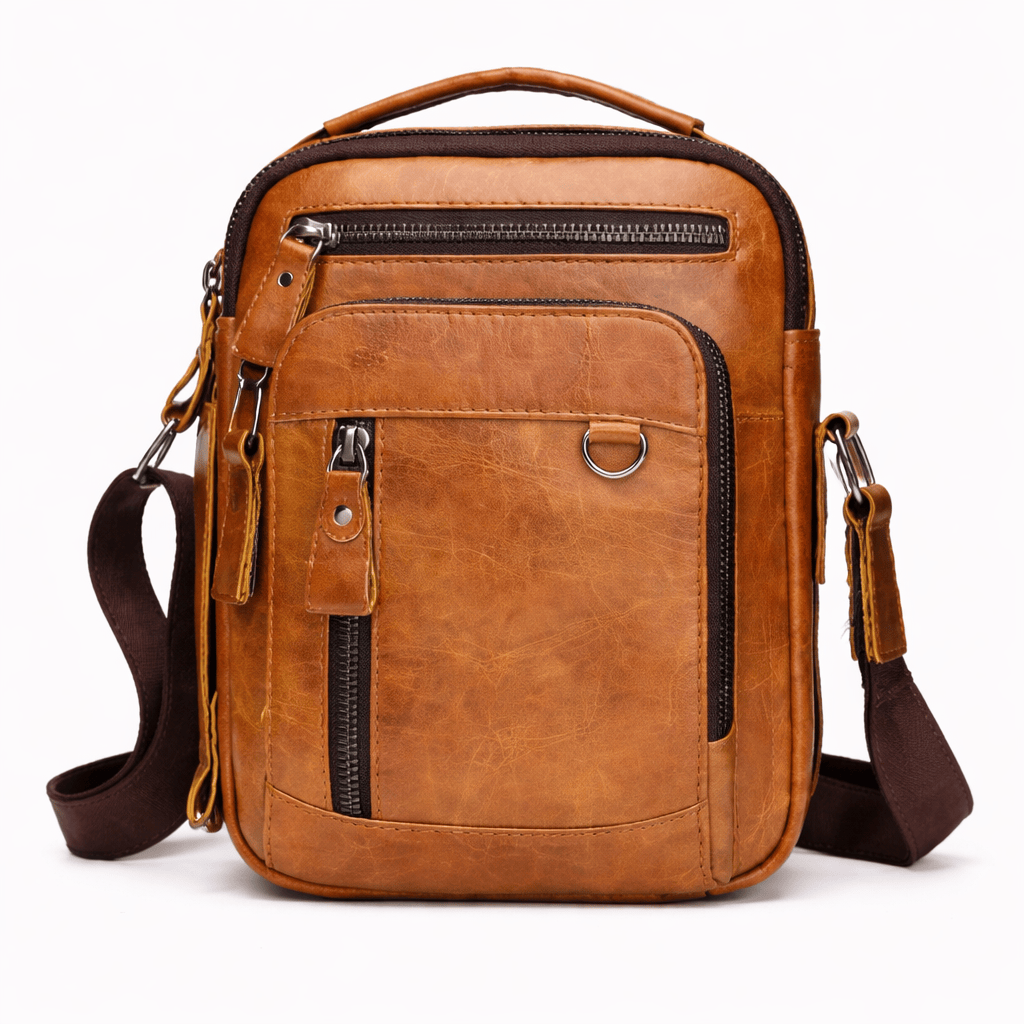Small Leather Shoulder Bag - LEO