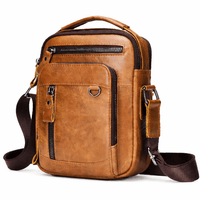 Small Leather Shoulder Bag - LEO