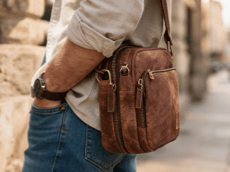 Vintage Leather Shoulder Bag - CLEO