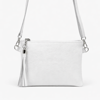 White Leather Handbag - PALOMA
