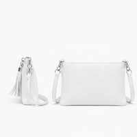 White Leather Handbag - PALOMA