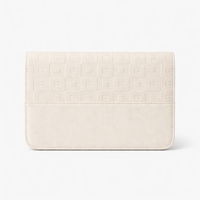 White Leather Shoulder Bag - RAYA