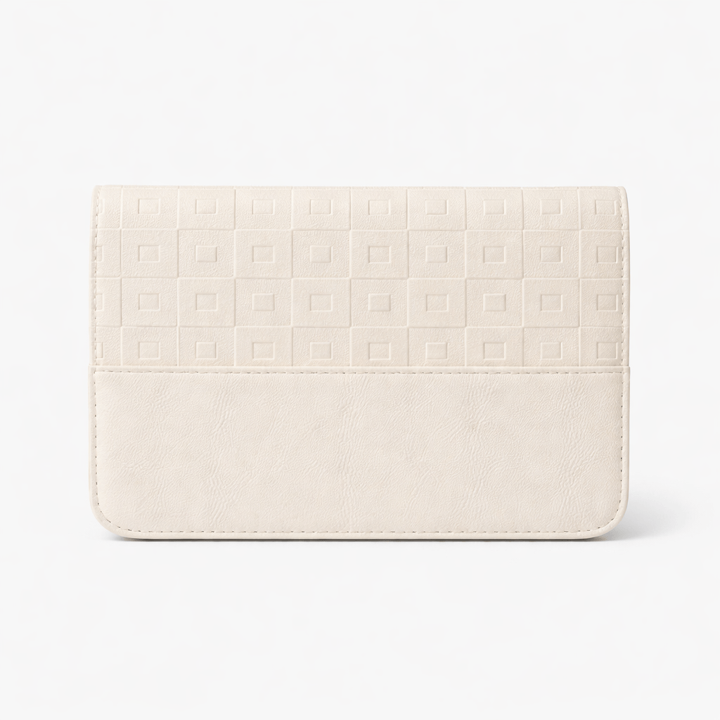 White Leather Shoulder Bag - RAYA