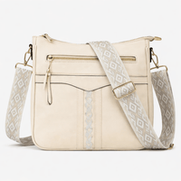 Women's Beige Shoulder Bag - OLYA