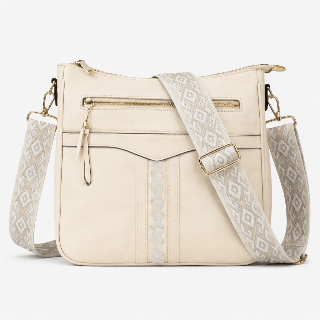 Women's Beige Shoulder Bag - OLYA
