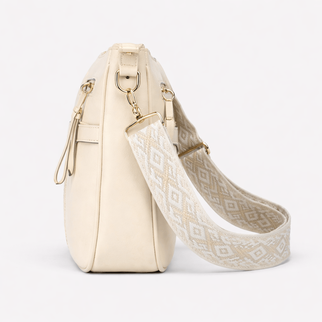 Women's Beige Shoulder Bag - OLYA