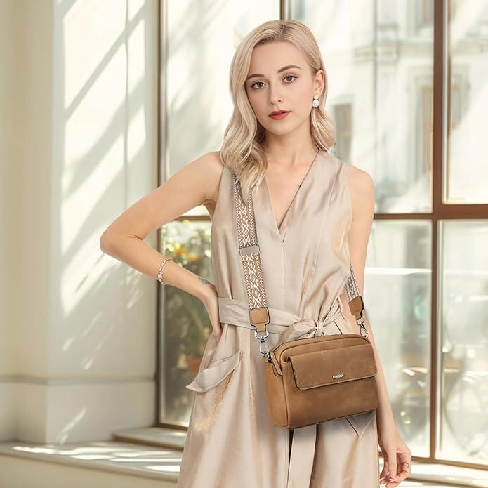 Women's Leather Shoulder Bag - TINA