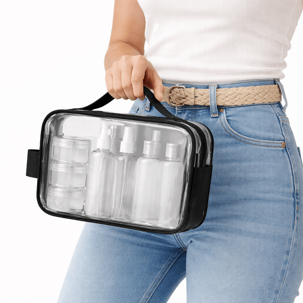 Women's Transparent Airplane Toiletry Bag - CRUZ