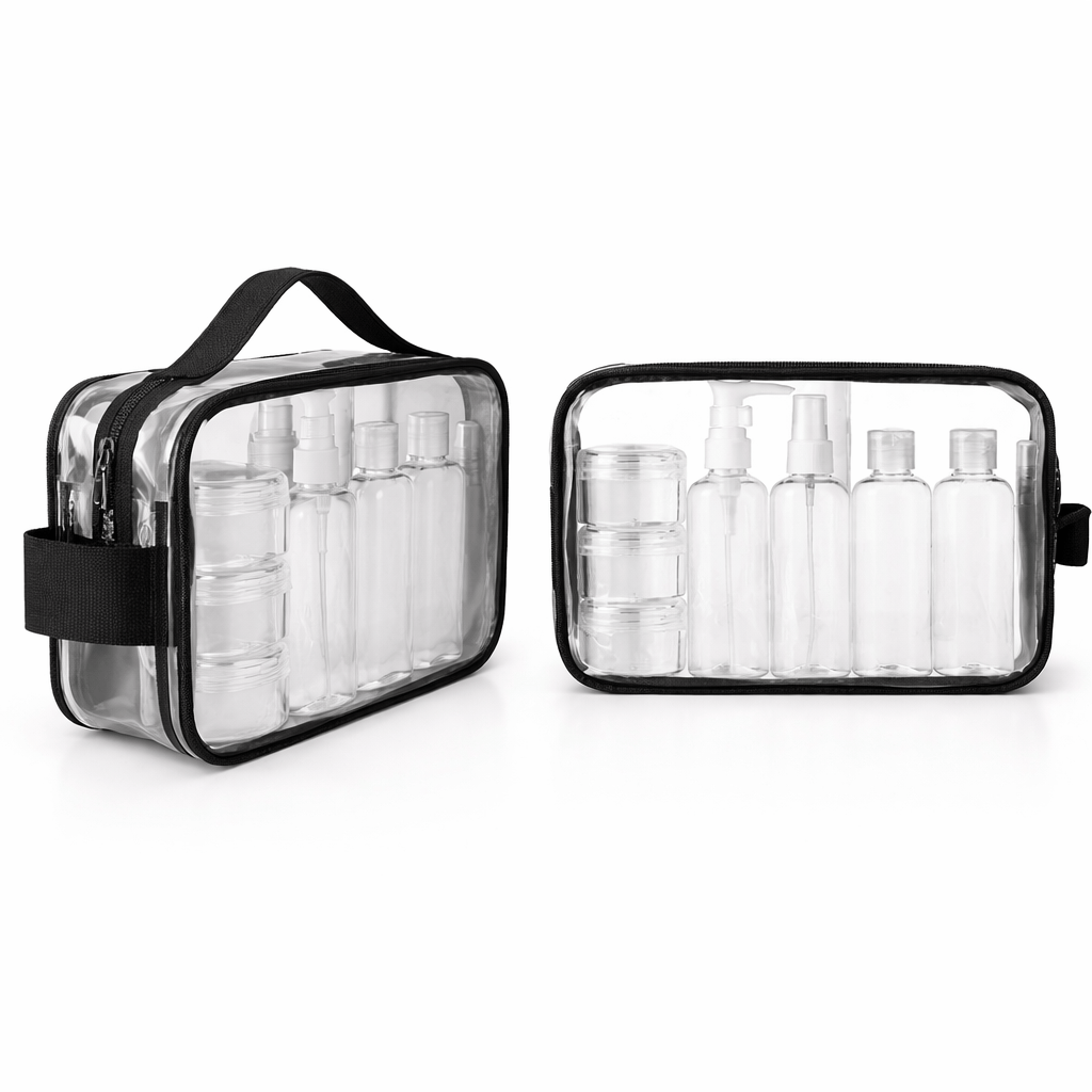 Women's Transparent Airplane Toiletry Bag - CRUZ